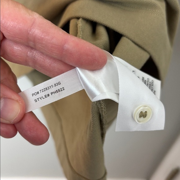 Lacoste Men's Monotone Taupe/Light Olive Polo Shirt - Size 4XL - Picture 7 of 8